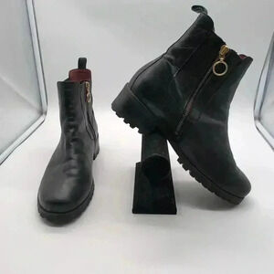 Calla Miranda Combat Boot Black Leather excellent condition EU 40 US 9.5